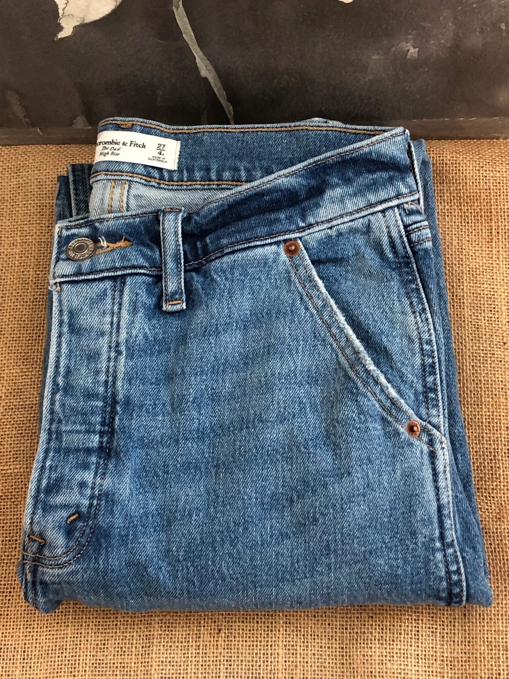 Abercrombie & Finch The Dad High Rise Jeans sz 27
